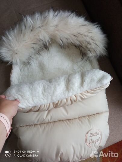 Конверт на выписку зимний с мехом