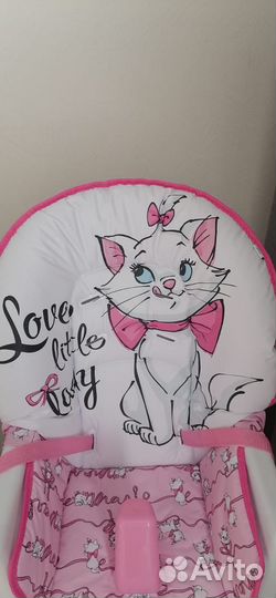 Стул для кормления Polini kids розовый