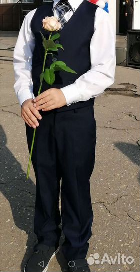 Жилет синий 128 на мальчика Sherysheff