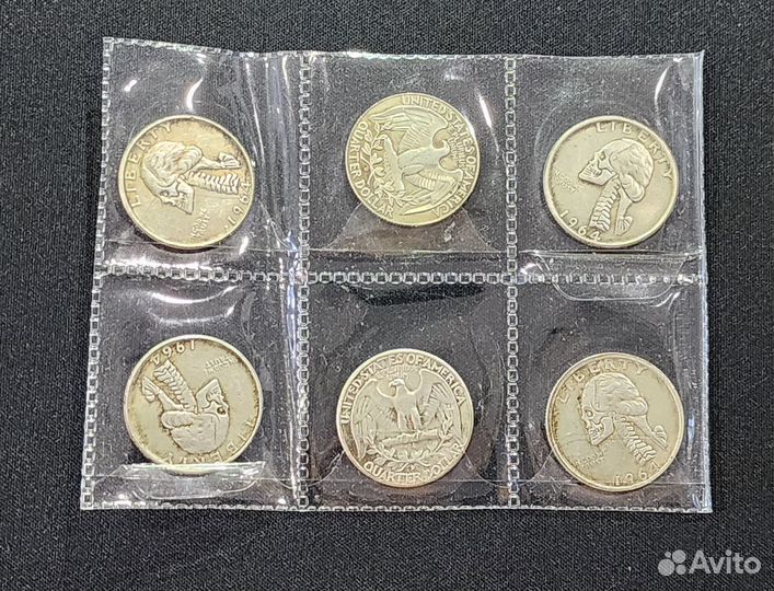 Никелевая монета Хобо 25 центов (копия)