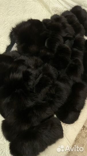 Шуба из песца под соболь