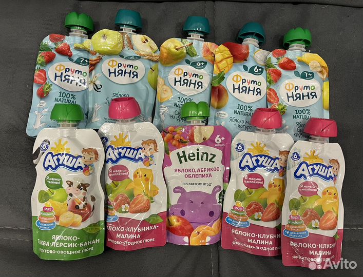 Детское пюре фруто няня, агуша, heinz