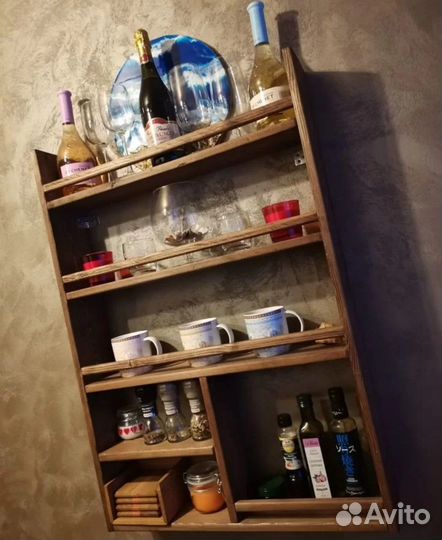 Кухонная полка новая из массива