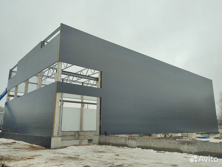 Сэндвич панель стеновая профиль волна