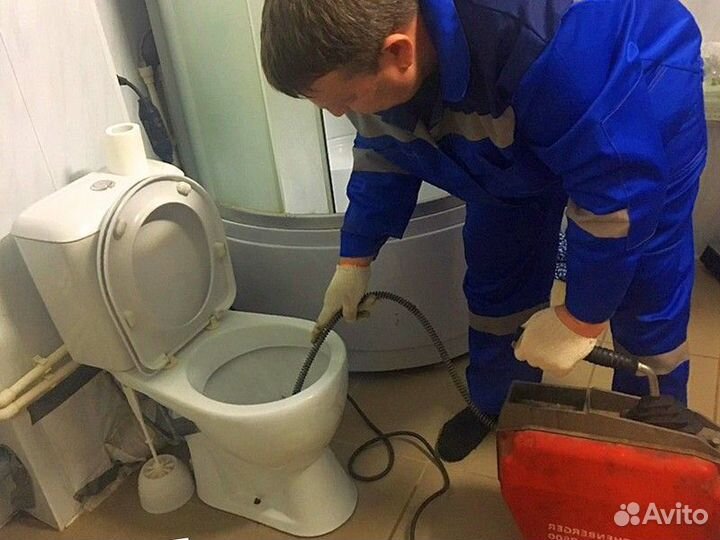 Устранение засоров / Прочистка канализации 24/7