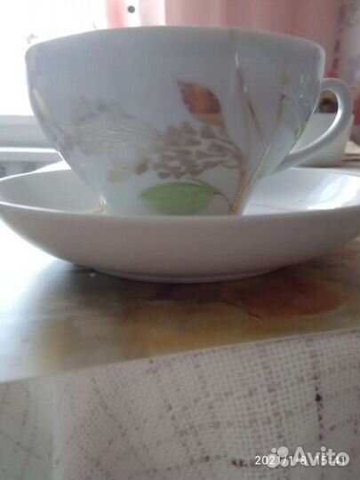 Чашка с блюдцем. Дулево