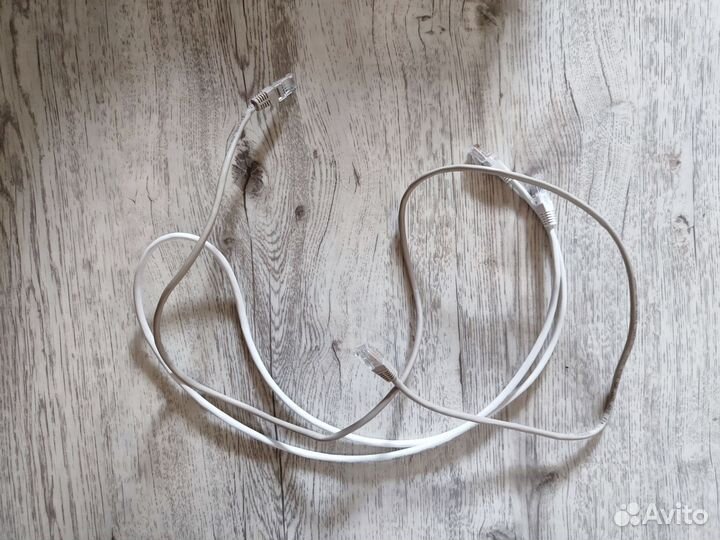 2 патч-корда, интернет кабель 1 метр