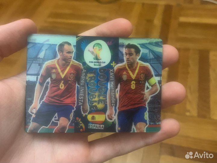 Xavi iniesta карточка 2014