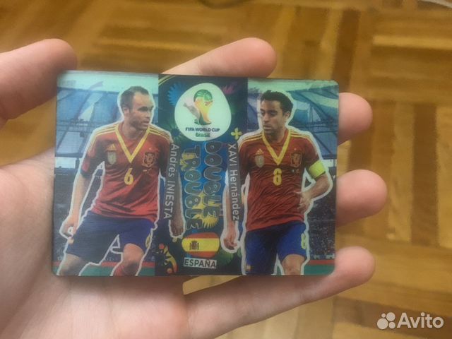 Xavi iniesta карточка 2014