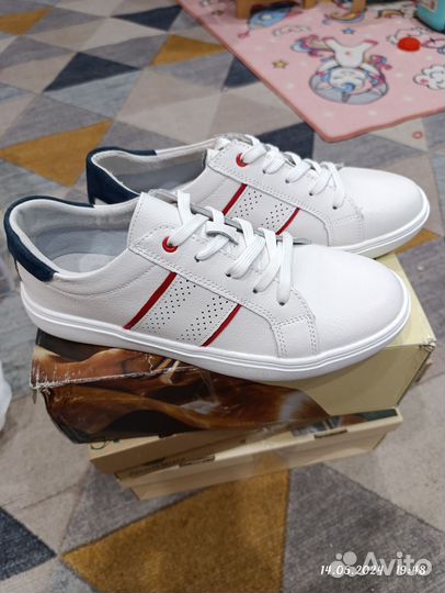 Кеды alessio nesca,нат кожа, р 41