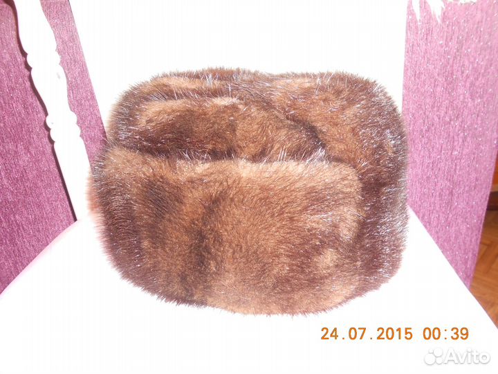 Шапка норковая мужская формовка