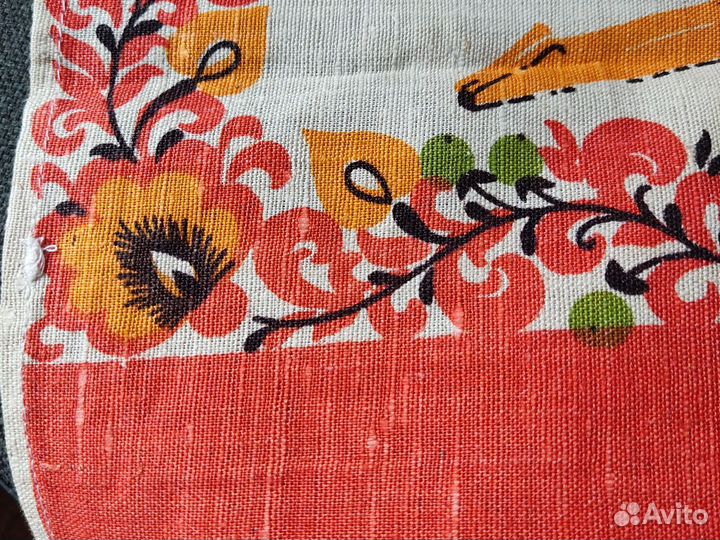 Дорожка на стол льняная времён СССР новая