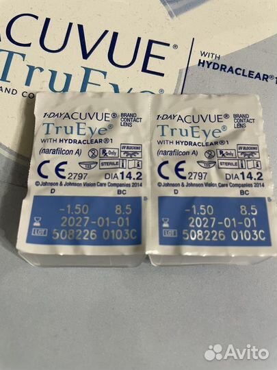 Линзы контактные acuvue trueye