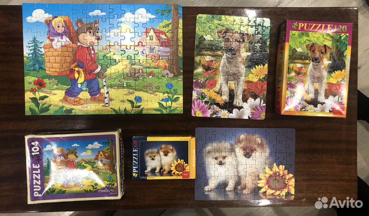 Пазлы 3+ пакетом (пазлы и развивающие игры)