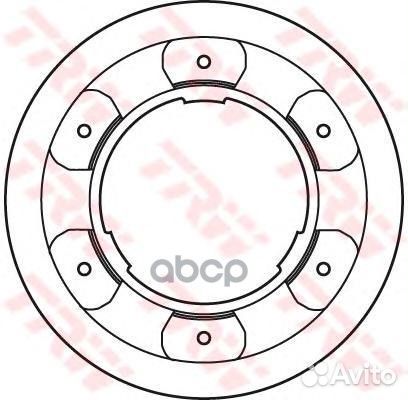 Диск тормозной задний iveco daily 65-70C15 TRW