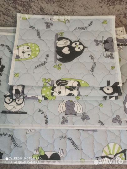 Пеленки многоразовые непромокаемые многослойные