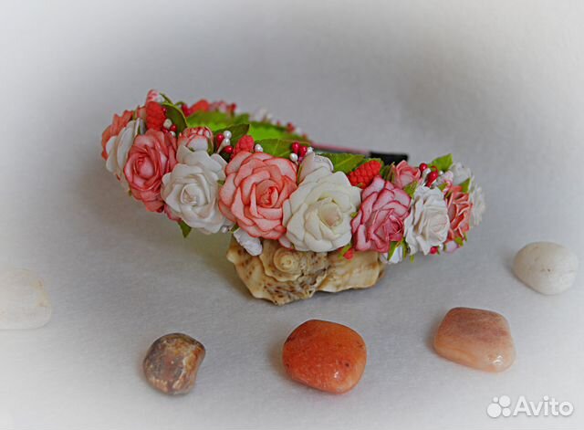 Ободок с цветами