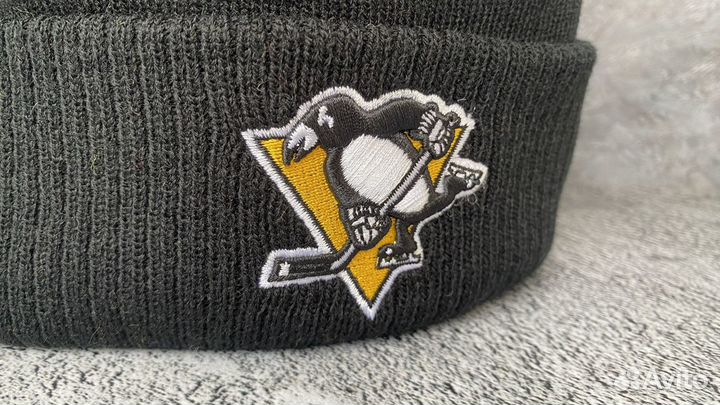 Шапка Pittsburgh Penguins NHL с отворотом