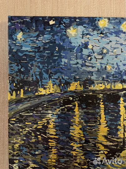 Картина Звездная ночь над Роной