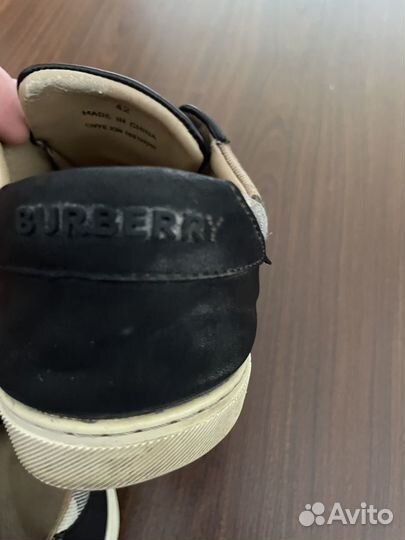 Кеды burberry мужские