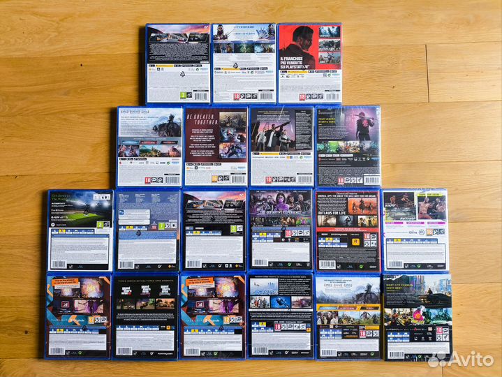 Диски для PS4. Диски для PS5. Новые в пленке