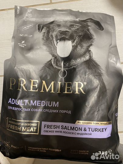 Корм премьер premier для собак средних пород