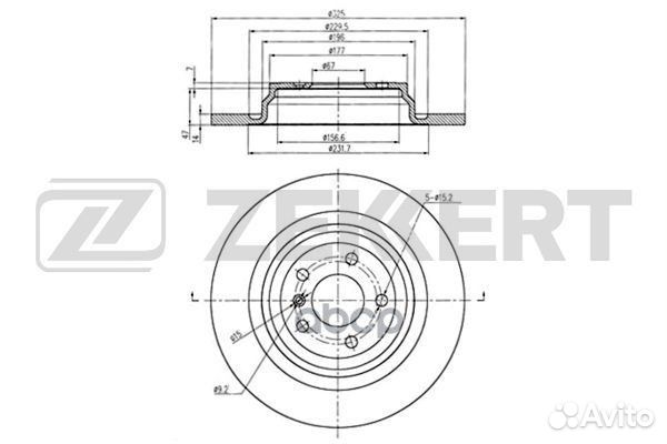 Диск торм. зад. MB M-Class (W166) 11- GLE (W16