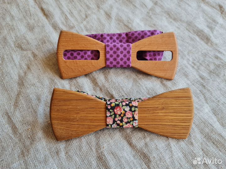 Галстуки - бабочки деревянные