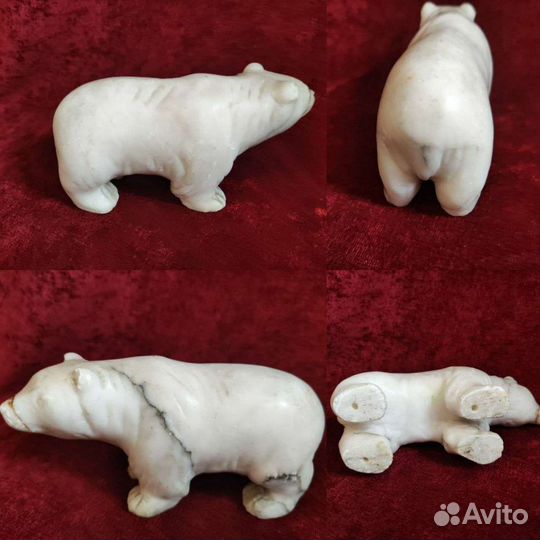 Пепельница мраморная СССР, мраморные фигурки