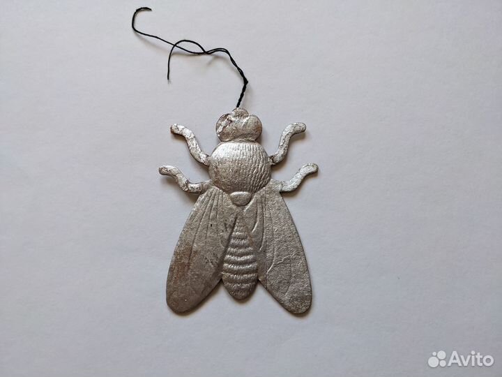 Картонная елочная игрушка Картонаж ссср.Муха
