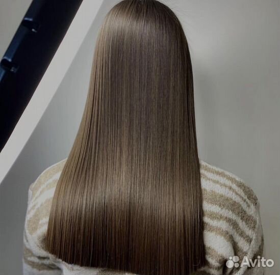 Кератиновое выпрямление волос