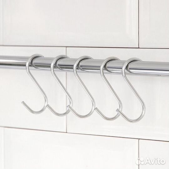 Набор крючков для рейлинга Доляна, d2,4 см, 7 см