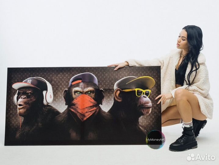 Картина 3 обезьяны