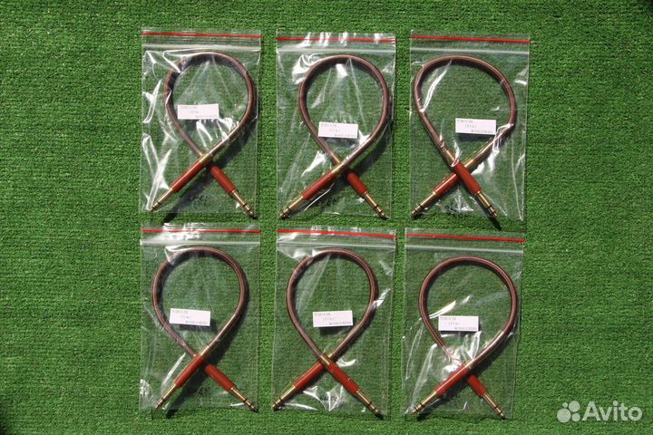 Jack 6.3mm Stereo Patch тканевая оплетка, Japan