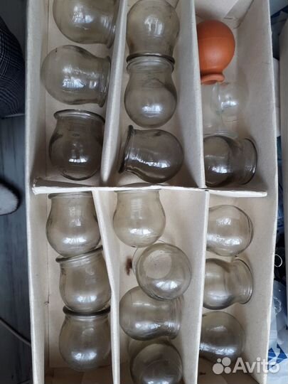 Банки стеклянные медицинские набор