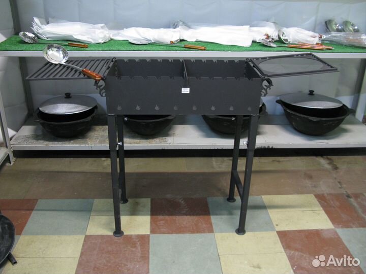 Мангал комбинированный 60х30х75