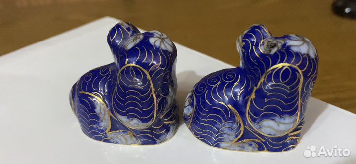 Две собачки клуазоне