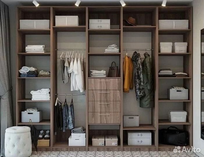 Гардеробная на заказ за короткий срок