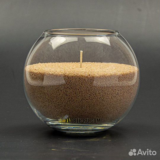 Готовая насыпная свеча Шар ароматизированная (беже