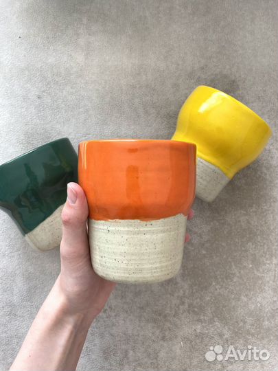 Стаканы керамика ручная работа