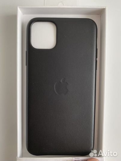 Новый Чехол iPhone 11 pro max оригинал кожа черный