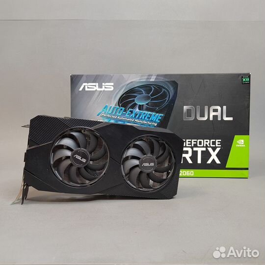 Видеокарта asus Dual GeForce RTX 2060 OC EVO 6GB