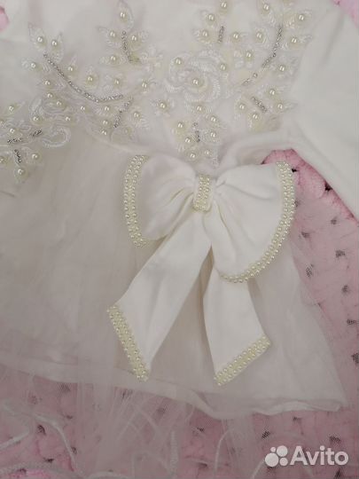 Два платья 74 велюр