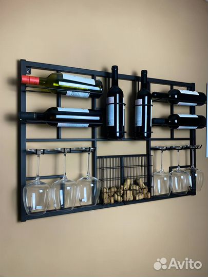 Винная полка лофт