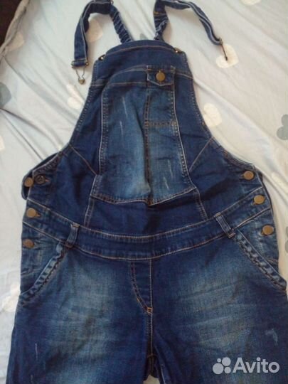 Джинсовый комбинезон для беременных