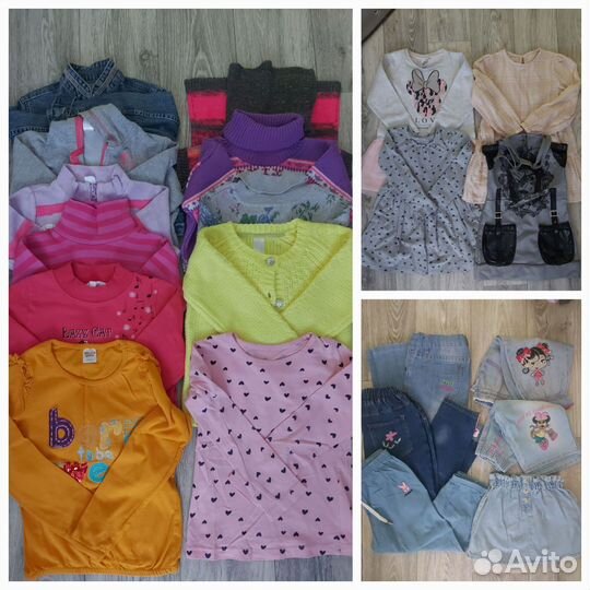 Детские вещи и обувь пакетом на девочку 110-116