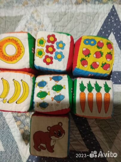 Развивающий Кубик мягкий