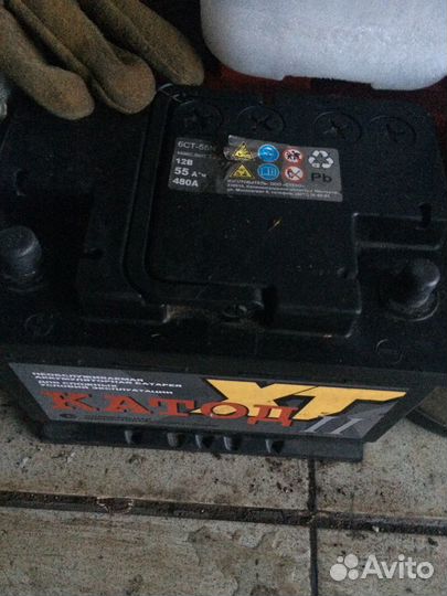 Аккумулятор бу 70-75-90а/ч