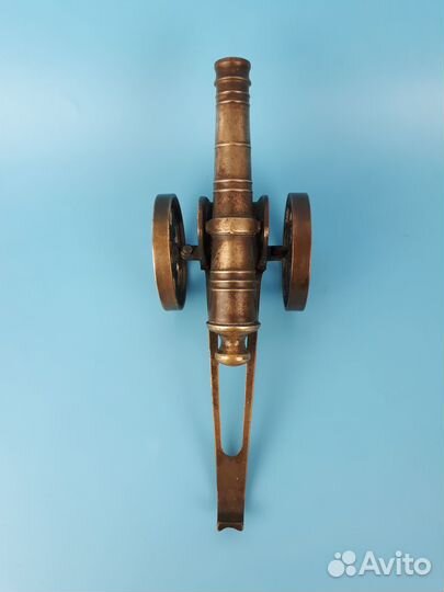 Старинная латунная пушка макет Франция