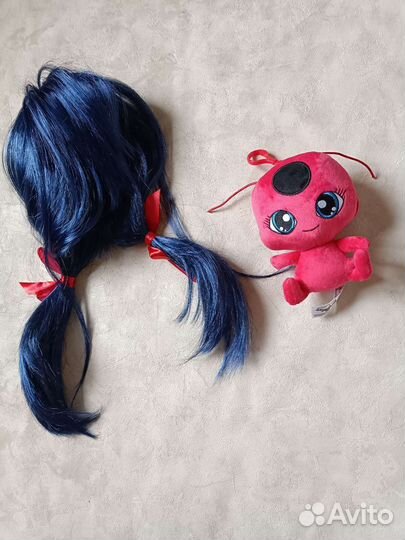 Новый набор леди баг: парик и Тикки игрушка